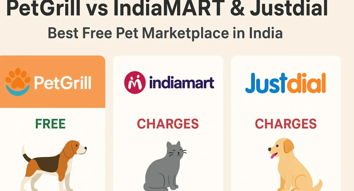 PetGrill vs IndiaMART & Justdial Best Free Pet Marketplace in India